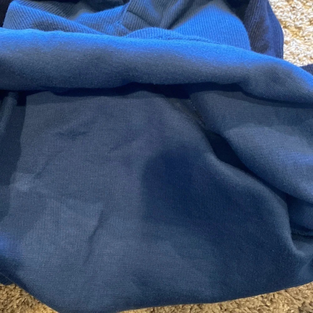 Boys XS Navy Henley Two Toned hoodie sweater - Picture 4 of 4